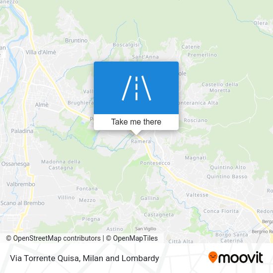 Via Torrente Quisa map
