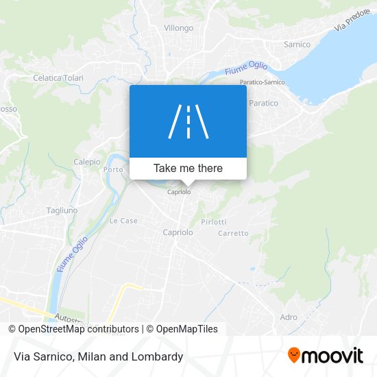Via Sarnico map