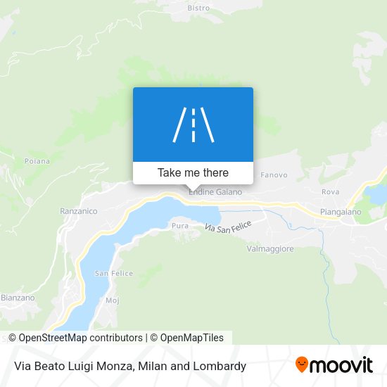 Via Beato Luigi Monza map