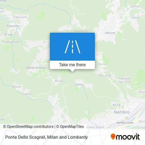 Ponte Dello Scagnèl map