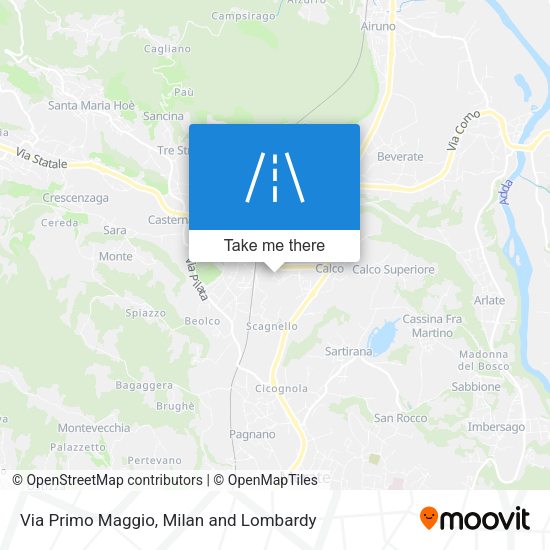 Via Primo Maggio map