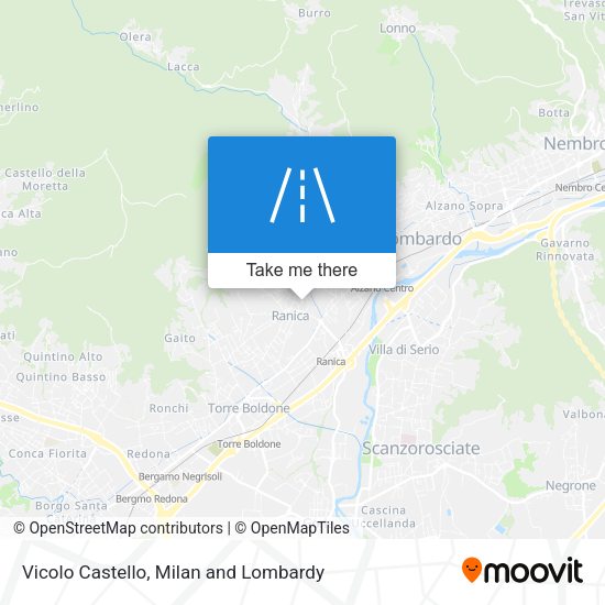 Vicolo Castello map