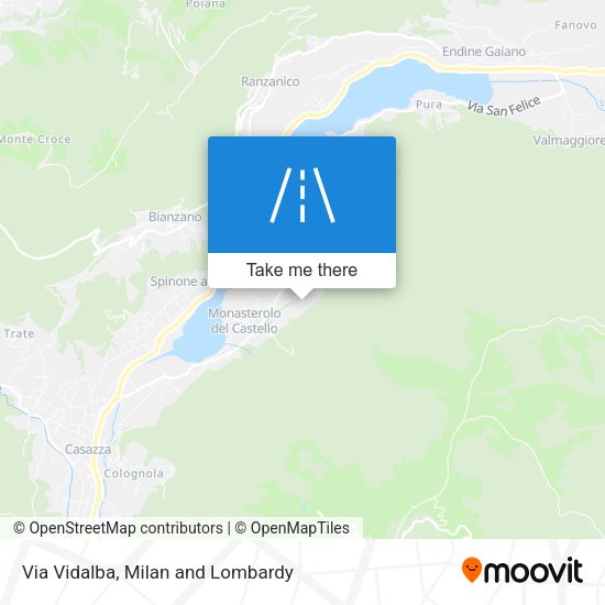 Via Vidalba map