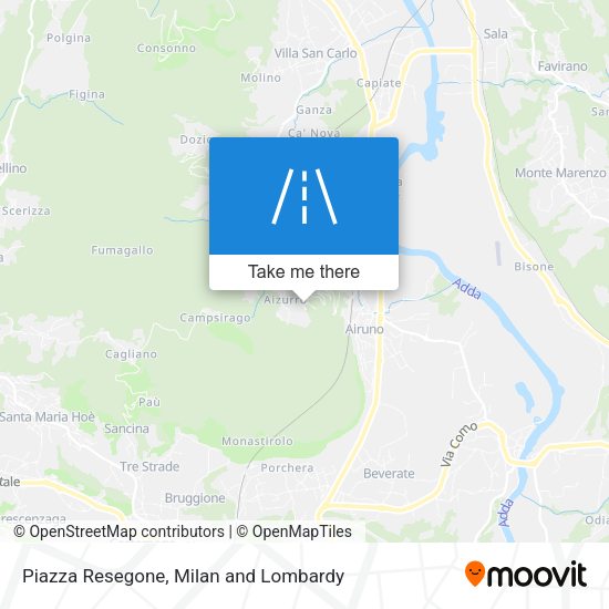 Piazza Resegone map