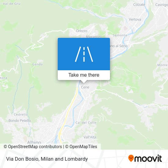 Via Don Bosio map