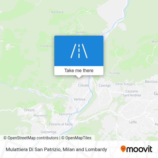 Mulattiera Di San Patrizio map