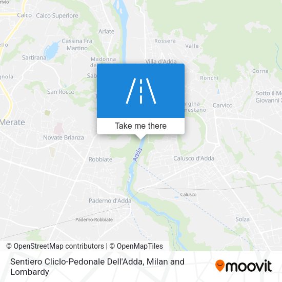 Sentiero Cliclo-Pedonale Dell'Adda map