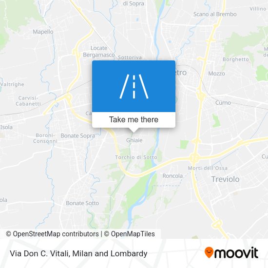 Via Don C. Vitali map