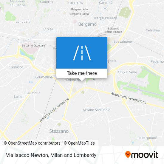 Via Isacco Newton map