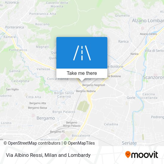 Via Albino Ressi map