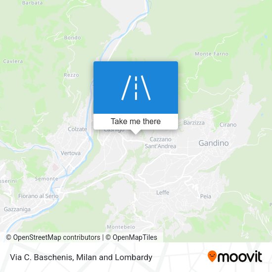 Via C. Baschenis map