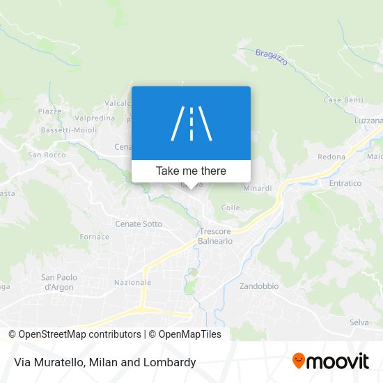 Via Muratello map