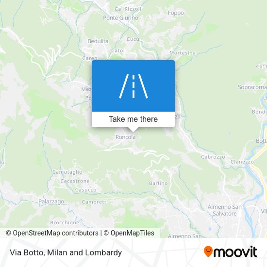 Via Botto map