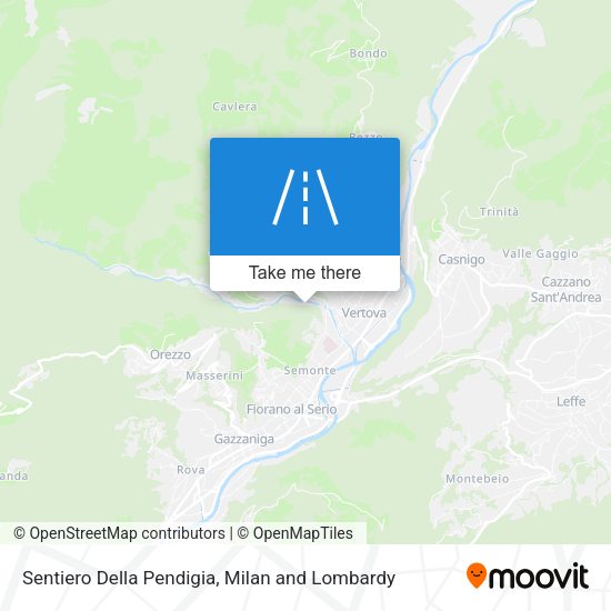 Sentiero Della Pendigia map