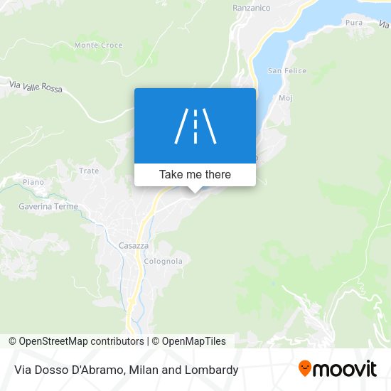 Via Dosso D'Abramo map