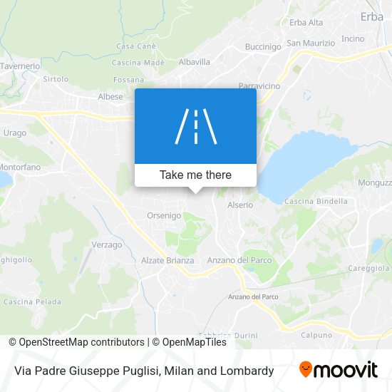 Via Padre Giuseppe Puglisi map