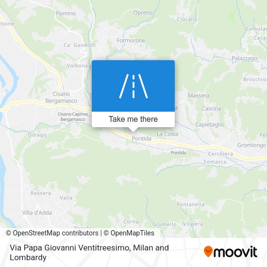 Via Papa Giovanni Ventitreesimo map