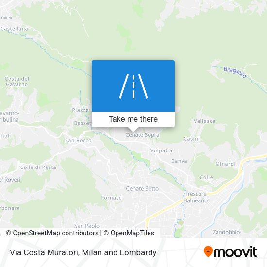 Via Costa Muratori map