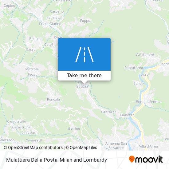 Mulattiera Della Posta map