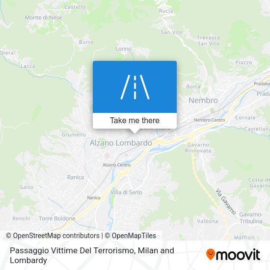 Passaggio Vittime Del Terrorismo map