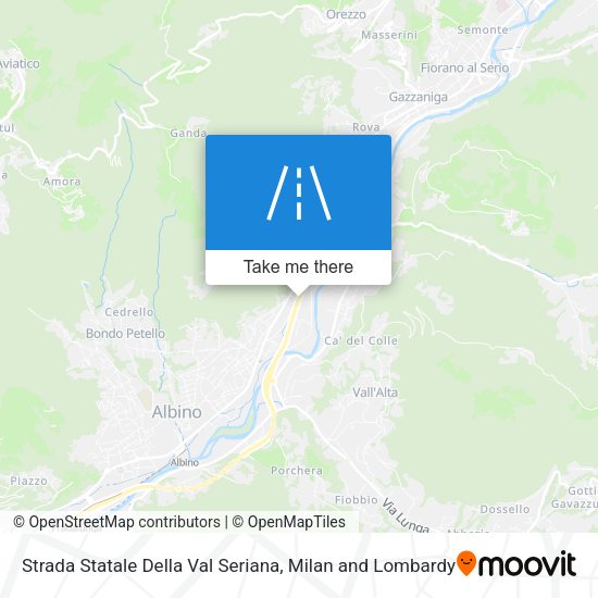 Strada Statale Della Val Seriana map