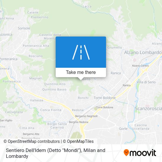 Sentiero Dell'Idem (Detto "Mondi") map