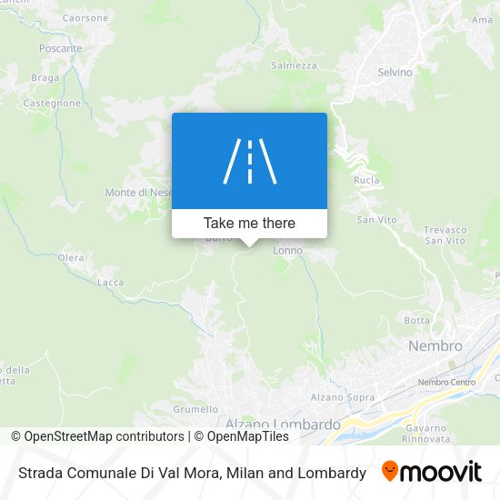 Strada Comunale Di Val Mora map