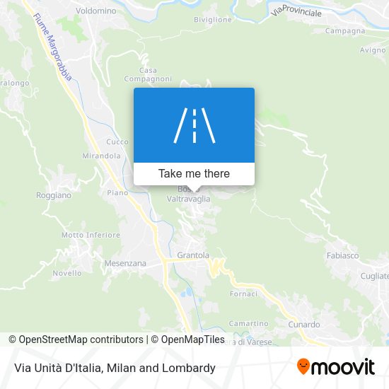 Via Unità D'Italia map