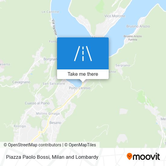 Piazza Paolo Bossi map
