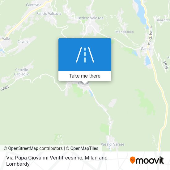 Via Papa Giovanni Ventitreesimo map