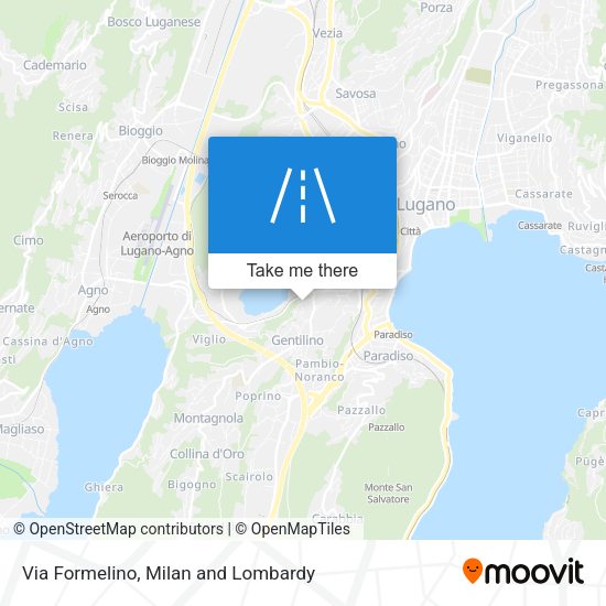 Via Formelino map