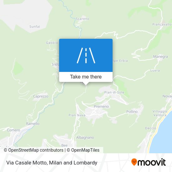 Via Casale Motto map