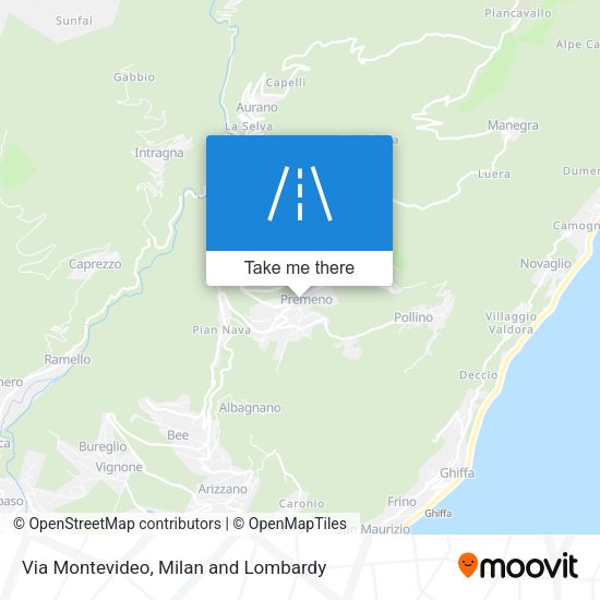 Via Montevideo map