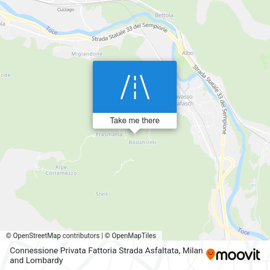 Connessione Privata Fattoria Strada Asfaltata map