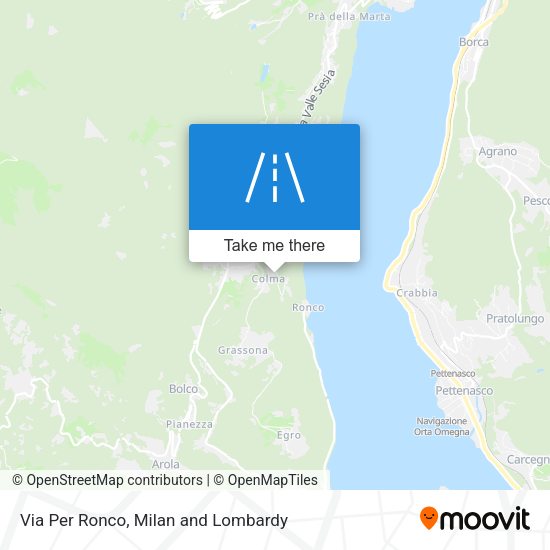 Via Per Ronco map