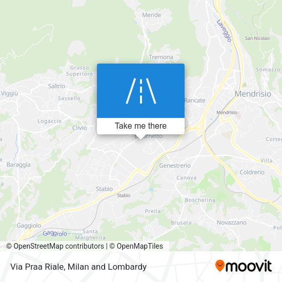 Via Praa Riale map