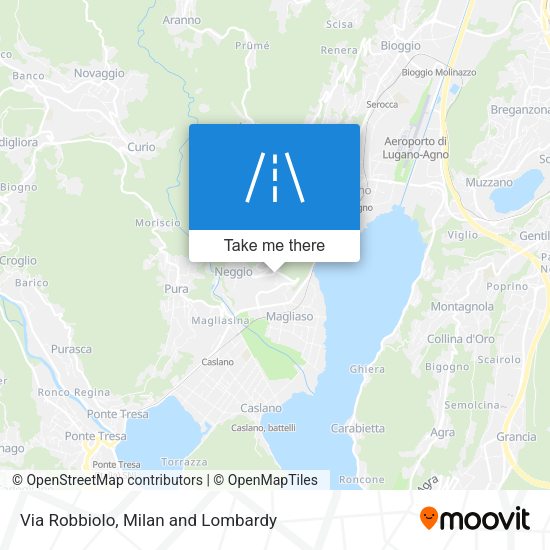 Via Robbiolo map
