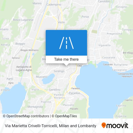 Via Marietta Crivelli-Torricelli map
