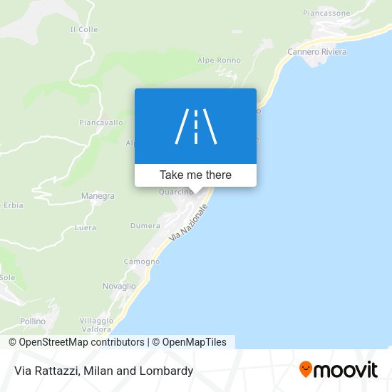 Via Rattazzi map