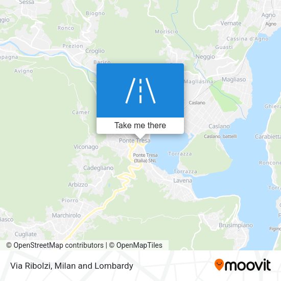 Via Ribolzi map