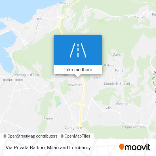 Via Privata Badino map
