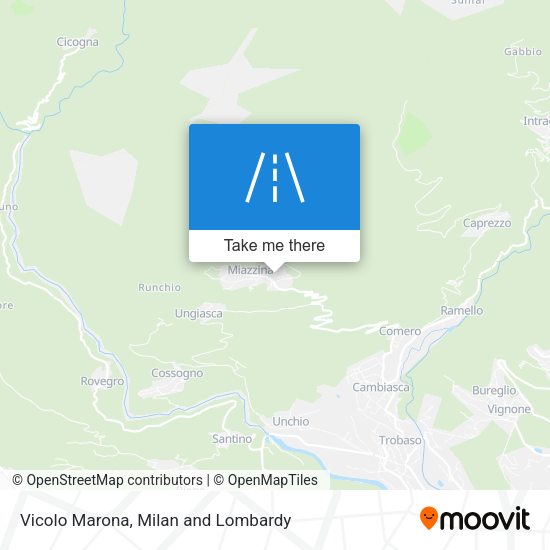 Vicolo Marona map