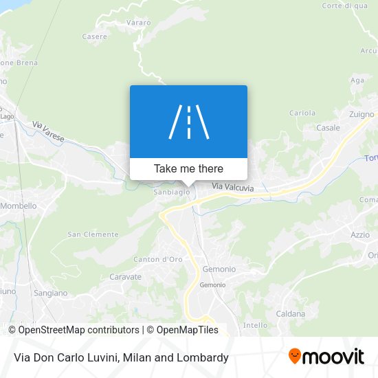 Via Don Carlo Luvini map
