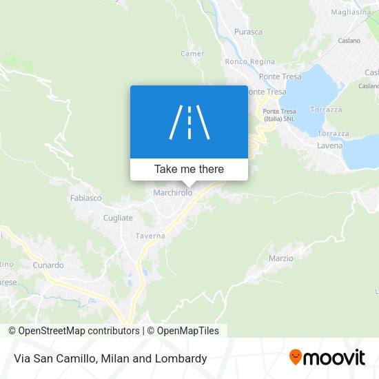 Via San Camillo map