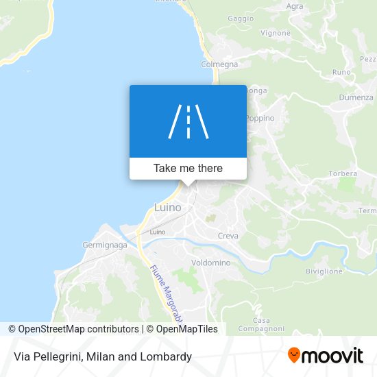 Via Pellegrini map