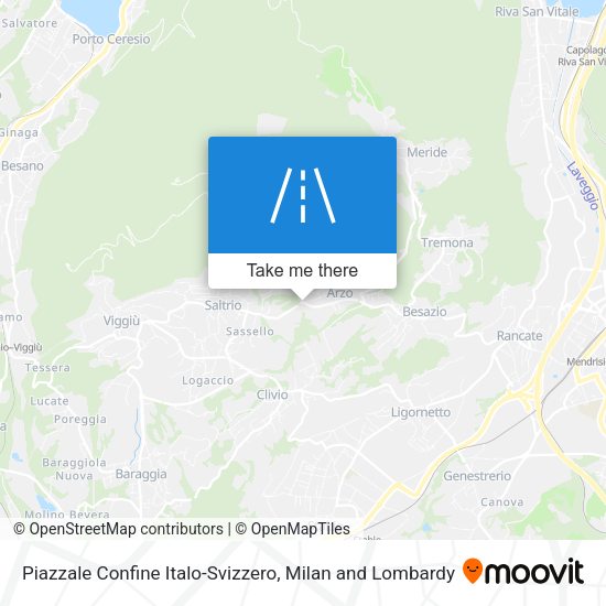 Piazzale Confine Italo-Svizzero map