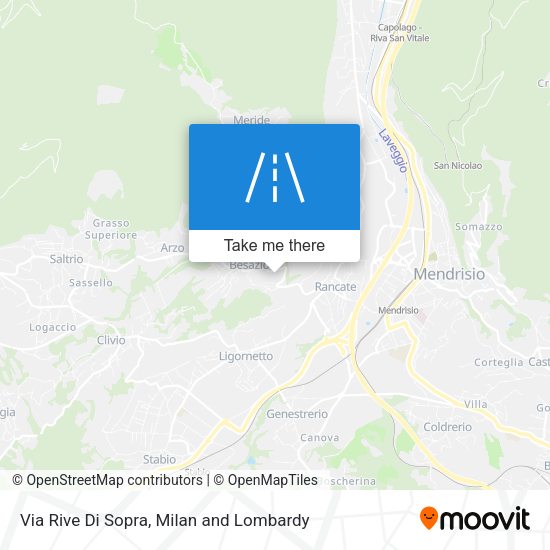 Via Rive Di Sopra map