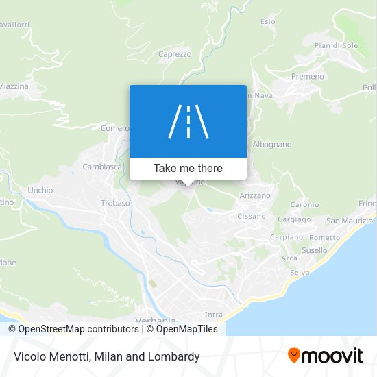 Vicolo Menotti map