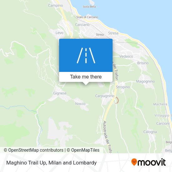 Maghino Trail Up map