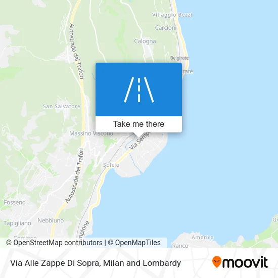 Via Alle Zappe Di Sopra map